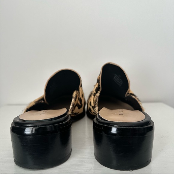 MI PIACI ‘Scotty’ Leopard Print Pony Hair Mule Loafers Women’s Size EU 41 - Picture 10 of 13